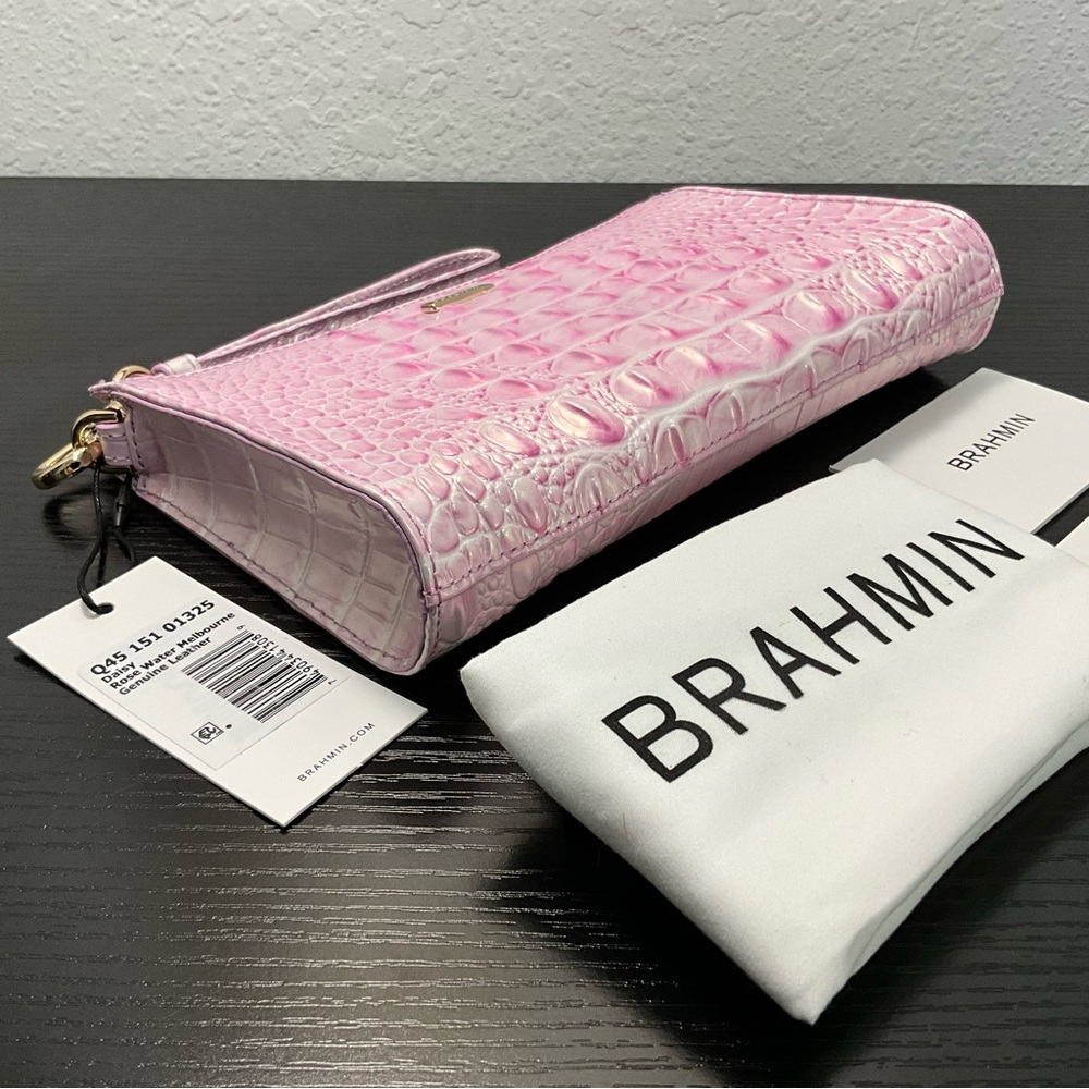 Brahmin Daisy ROSE WATER MELBOURNE Wristlet Clutch Makeup Bag NWT - Picture 6 of 9